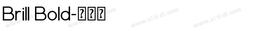 Brill Bold字体转换